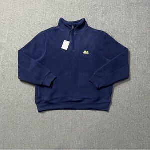 Aime Leon Dore Deep Blue Zip-Up Sweater